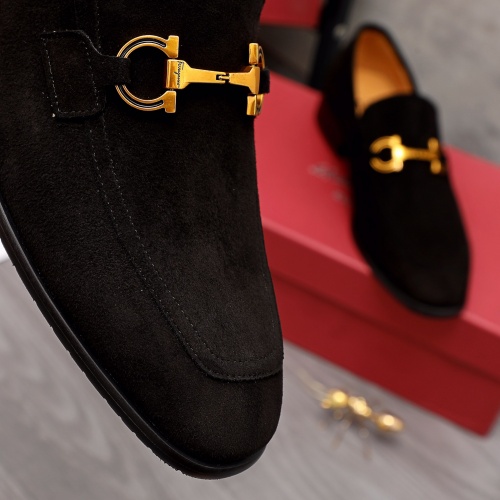 Replica Salvatore Ferragamo Leather Shoes For Men #983919 $96.00 USD for Wholesale