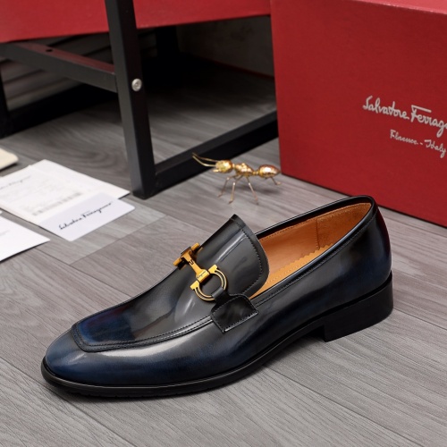 Replica Salvatore Ferragamo Leather Shoes For Men #983926 $96.00 USD for Wholesale
