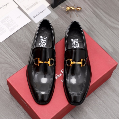 Replica Ferragamo Salvatore FS Leather Shoes For Men #983927 $96.00 USD for Wholesale