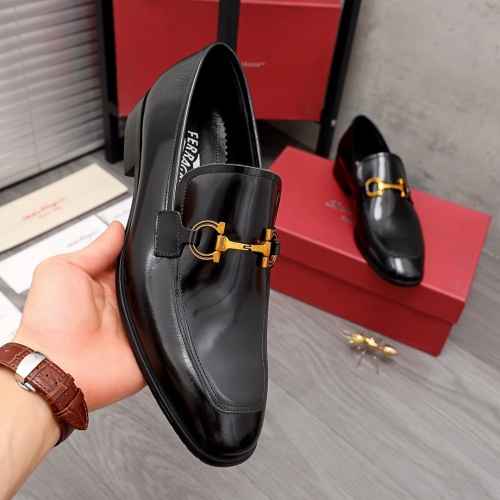 Replica Salvatore Ferragamo Leather Shoes For Men #983927 $96.00 USD for Wholesale