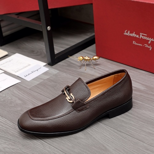 Replica Ferragamo Salvatore FS Leather Shoes For Men #983930 $85.00 USD for Wholesale