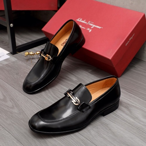 Salvatore Ferragamo Leather Shoes For Men #983931 $85.00 USD, Wholesale Replica Salvatore Ferragamo Leather Shoes