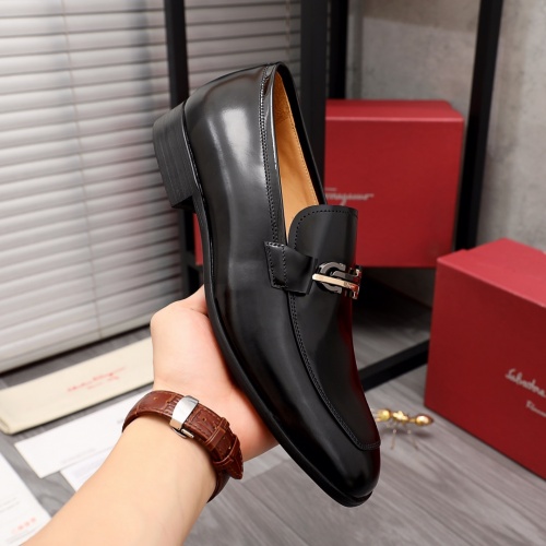 Replica Ferragamo Salvatore FS Leather Shoes For Men #983931 $85.00 USD for Wholesale