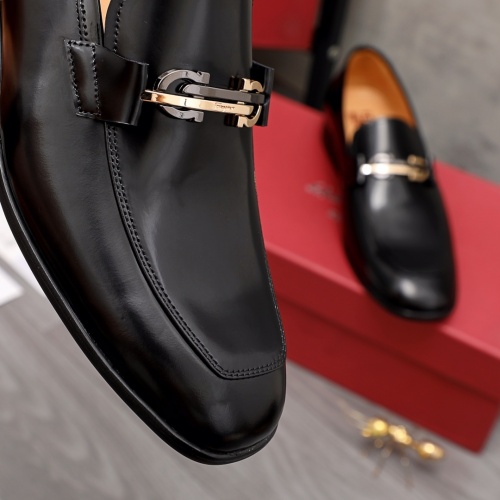 Replica Salvatore Ferragamo Leather Shoes For Men #983931 $85.00 USD for Wholesale