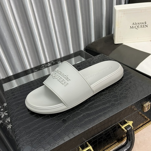 Replica Alexander McQueen Slippers For Men #984137 $45.00 USD for Wholesale