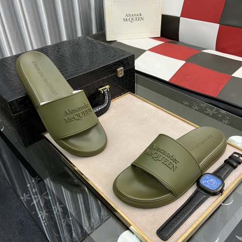 Replica Alexander McQueen Slippers For Men #984139 $45.00 USD for Wholesale