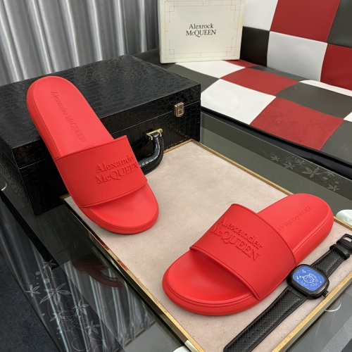 Replica Alexander McQueen Slippers For Men #984151 $45.00 USD for Wholesale