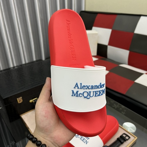 Replica Alexander McQueen Slippers For Men #984153 $45.00 USD for Wholesale