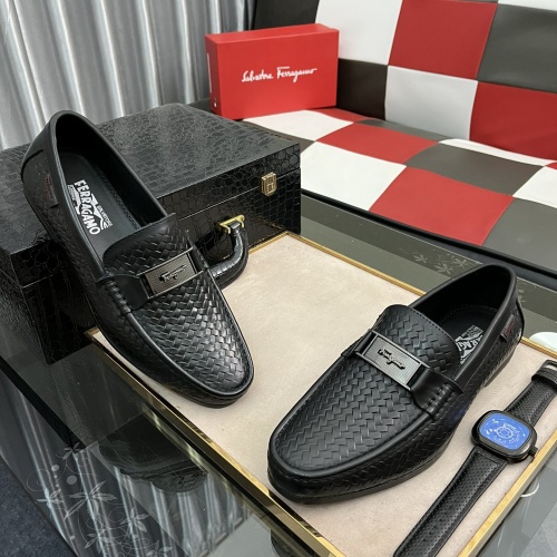 Salvatore Ferragamo Leather Shoes For Men #984179 $72.00 USD, Wholesale Replica Salvatore Ferragamo Leather Shoes