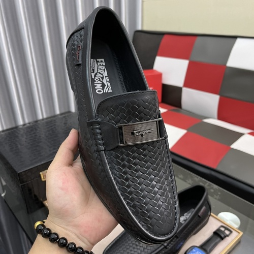 Replica Ferragamo Salvatore FS Leather Shoes For Men #984179 $72.00 USD for Wholesale