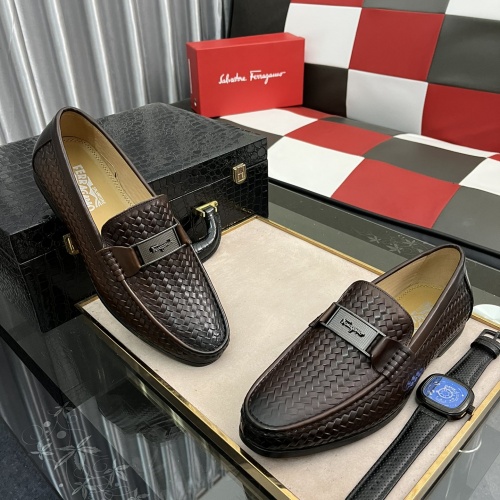 Ferragamo Salvatore FS Leather Shoes For Men #984180 $72.00 USD, Wholesale Replica Ferragamo Salvatore FS Leather Shoes