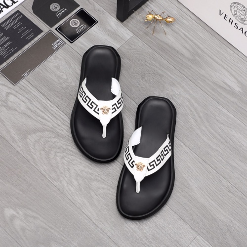 Replica Versace Slippers For Men #984300 $45.00 USD for Wholesale