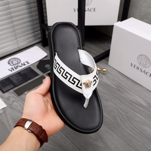 Replica Versace Slippers For Men #984300 $45.00 USD for Wholesale