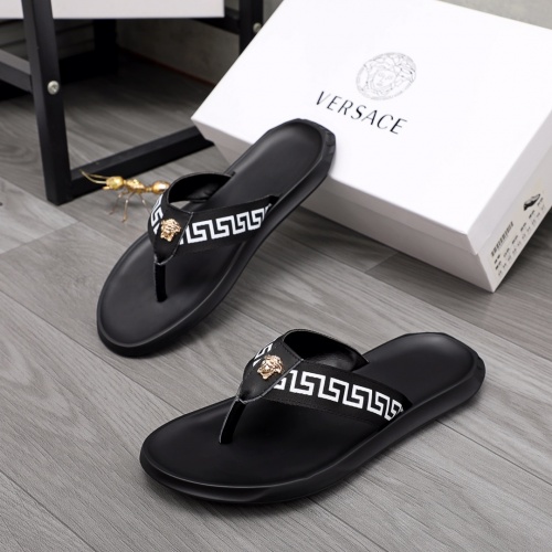 Replica Versace Slippers For Men #984301 $45.00 USD for Wholesale
