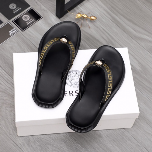 Replica Versace Slippers For Men #984302 $45.00 USD for Wholesale