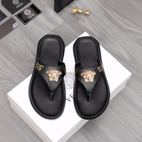 Replica Versace Slippers For Men #984305 $45.00 USD for Wholesale