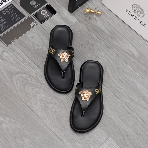 Replica Versace Slippers For Men #984305 $45.00 USD for Wholesale