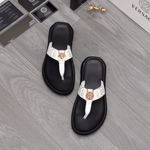 Replica Versace Slippers For Men #984308 $45.00 USD for Wholesale