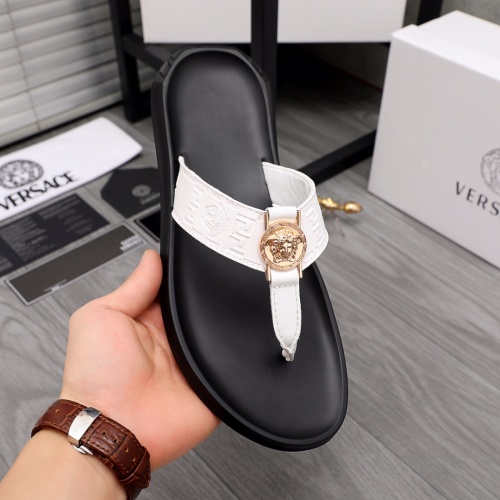 Replica Versace Slippers For Men #984310 $45.00 USD for Wholesale