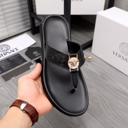 Replica Versace Slippers For Men #984311 $45.00 USD for Wholesale