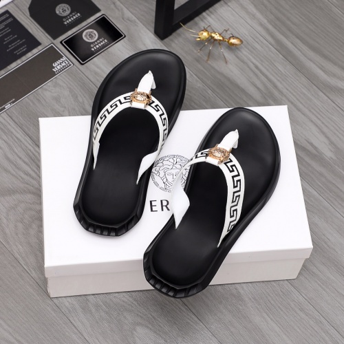 Replica Versace Slippers For Men #984312 $45.00 USD for Wholesale