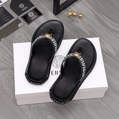 Replica Versace Slippers For Men #984313 $45.00 USD for Wholesale