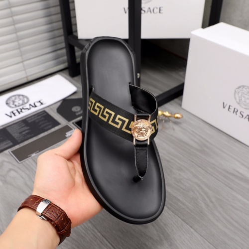 Replica Versace Slippers For Men #984314 $45.00 USD for Wholesale