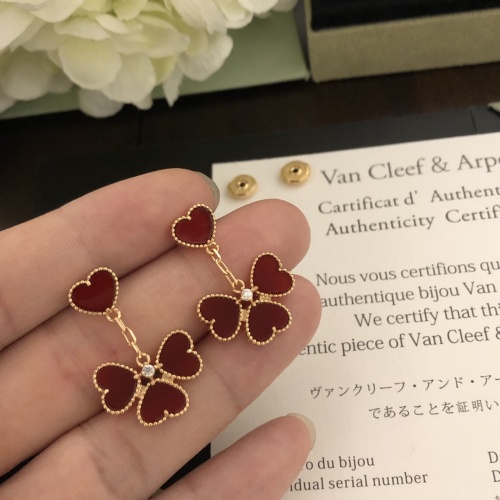 Replica Van Cleef & Arpels Earrings For Women #984631 $32.00 USD for Wholesale