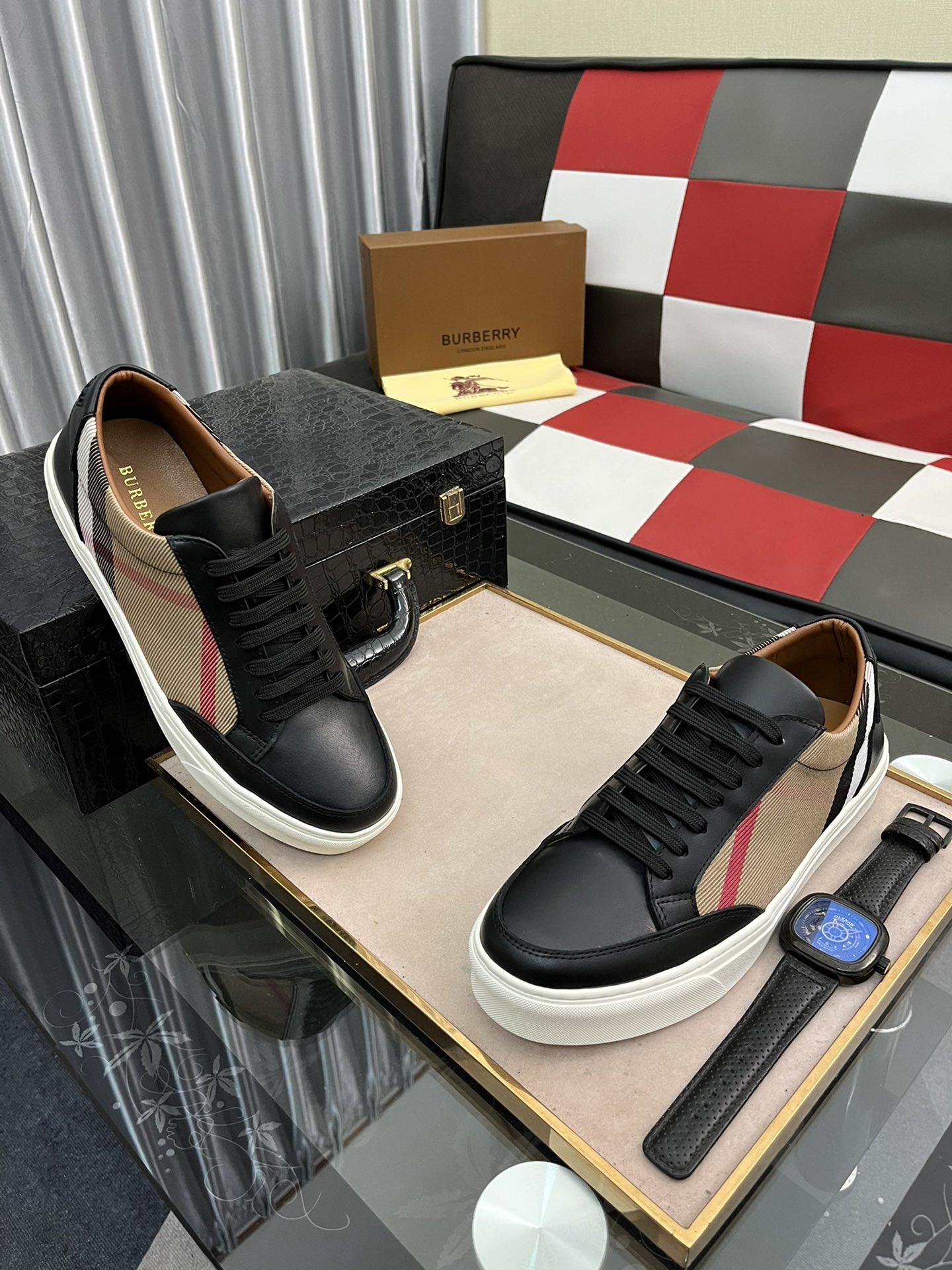 burberry men's casual shoes