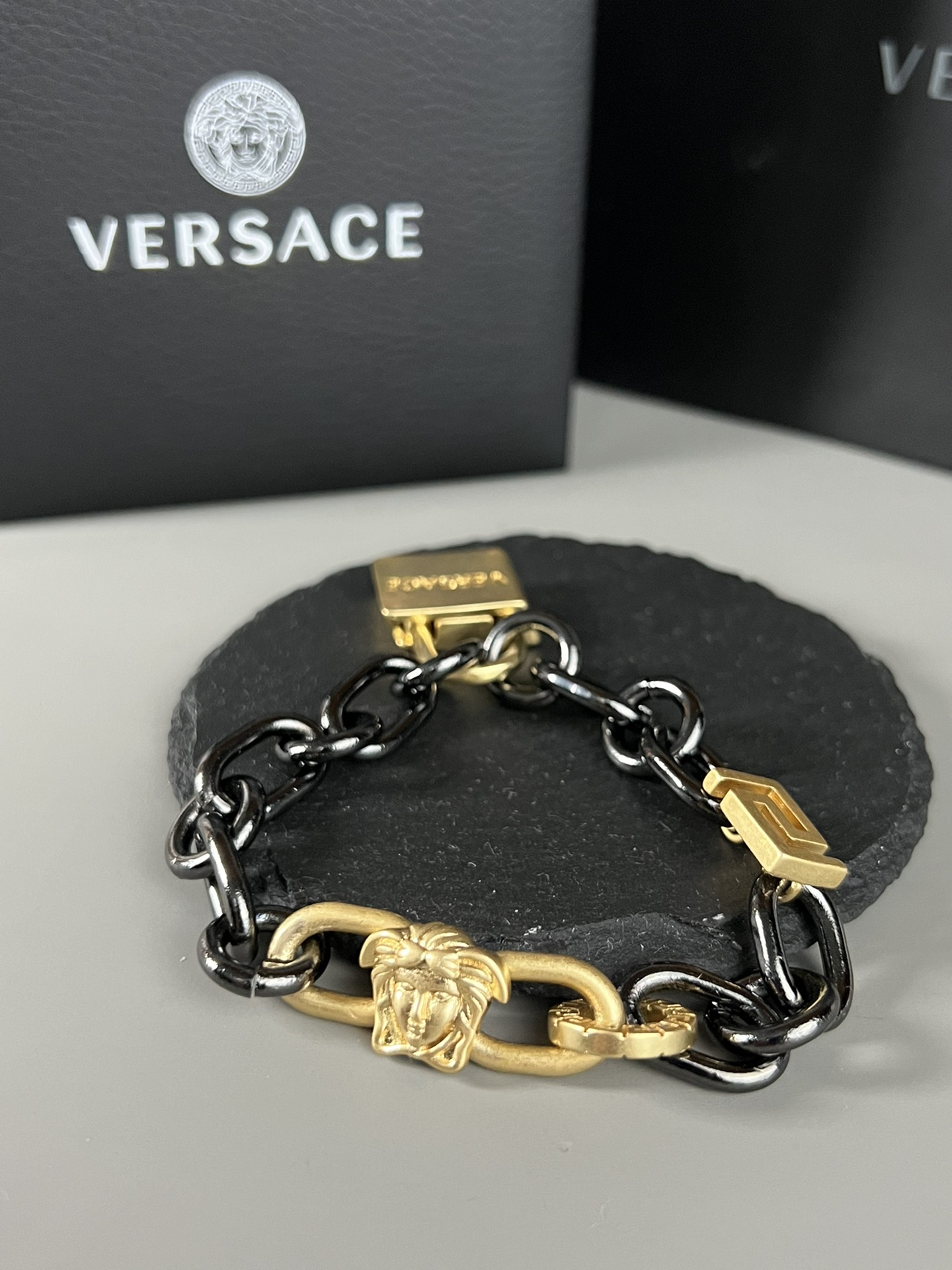 versace bracelet silver