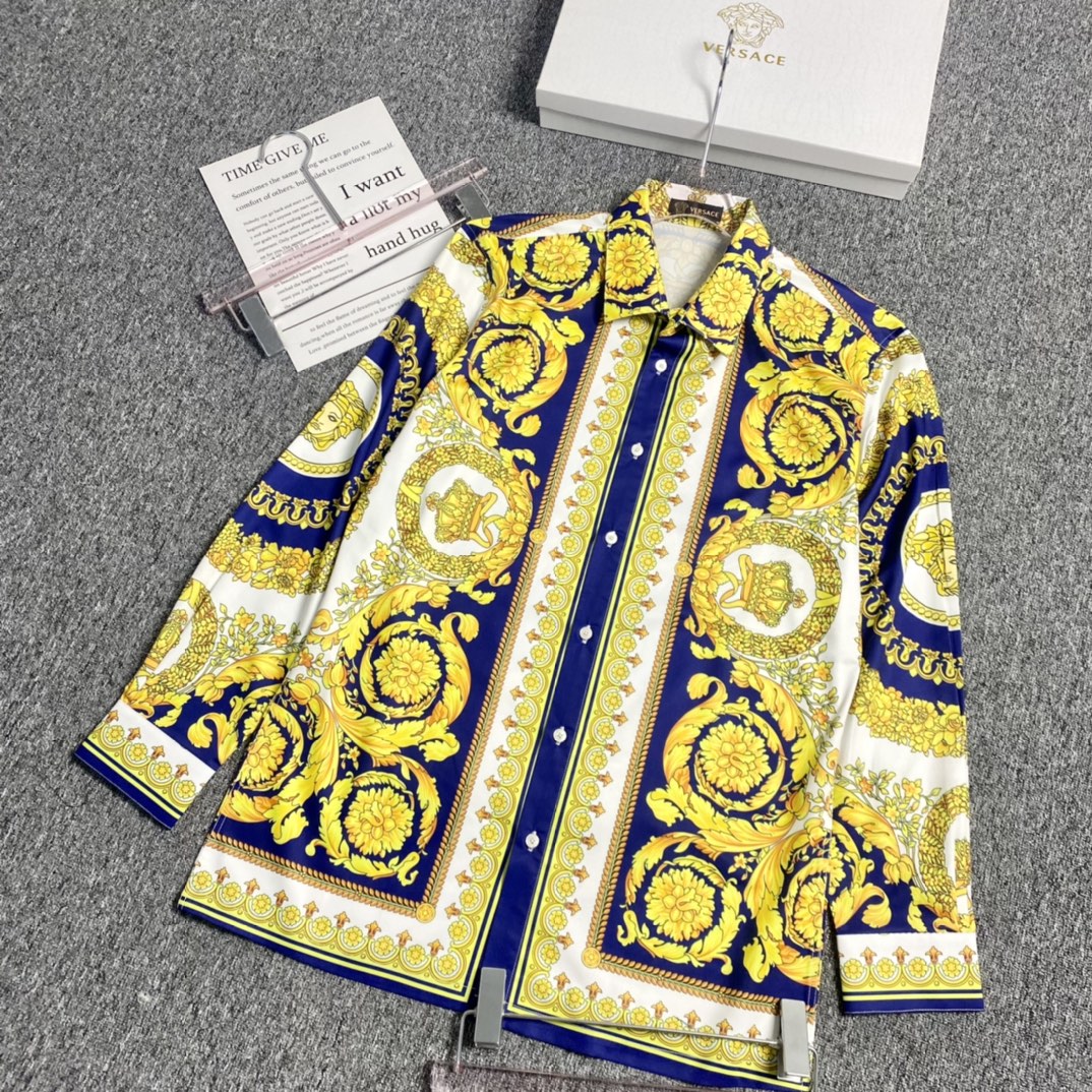 fake versace silk shirt