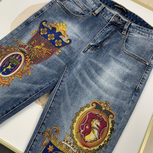 Replica Dolce & Gabbana D&G Jeans For Men #984987 $64.00 USD for Wholesale