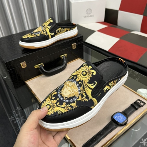 Replica Versace Slippers For Men #985460 $68.00 USD for Wholesale