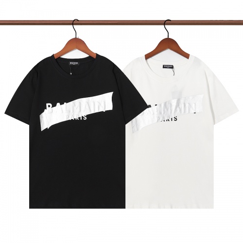 Replica Balmain T-Shirts Short Sleeved For Unisex #985548 $29.00 USD for Wholesale