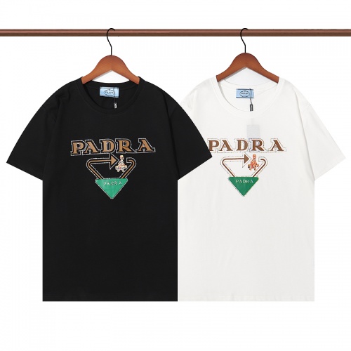 Replica Prada T-Shirts Short Sleeved For Unisex #985566 $32.00 USD for Wholesale