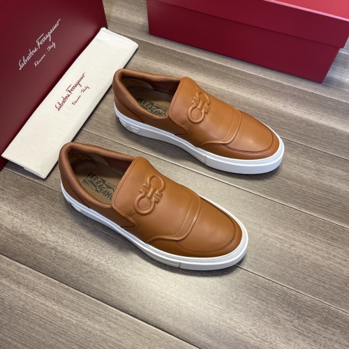Replica Salvatore Ferragamo Casual Shoes For Men #985642 $72.00 USD for Wholesale