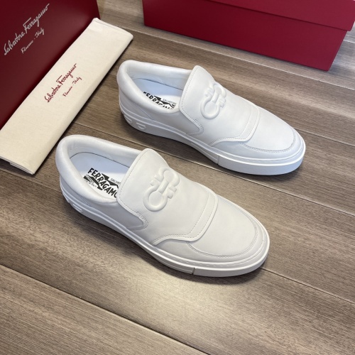 Replica Salvatore Ferragamo Casual Shoes For Men #985643 $72.00 USD for Wholesale