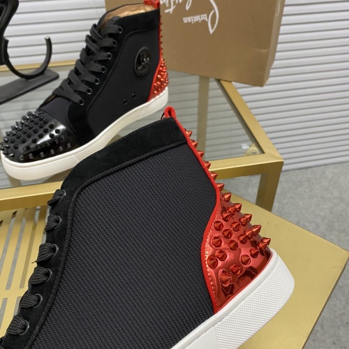 Replica Christian Louboutin High Tops Shoes For Men #985713 $92.00 USD for Wholesale