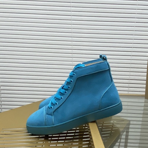Replica Christian Louboutin High Tops Shoes For Men #985719 $92.00 USD for Wholesale