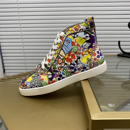Replica Christian Louboutin High Tops Shoes For Men #985721 $92.00 USD for Wholesale