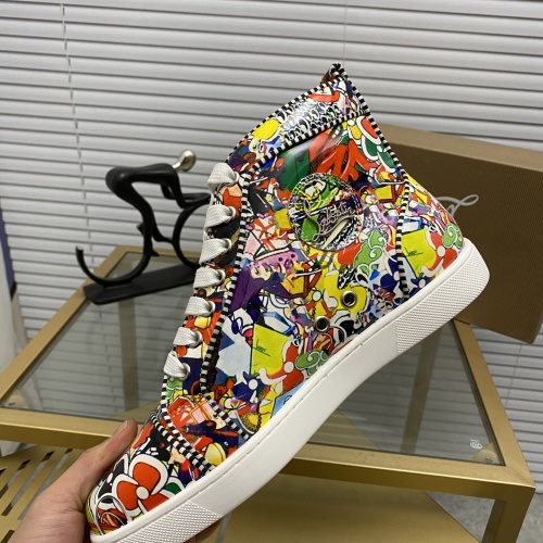 Replica Christian Louboutin High Tops Shoes For Men #985721 $92.00 USD for Wholesale