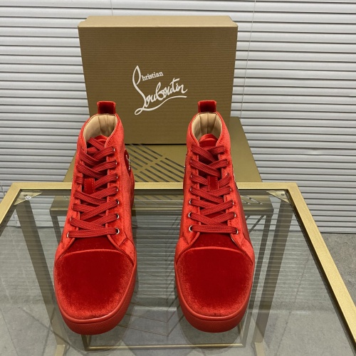 Replica Christian Louboutin High Tops Shoes For Men #985723 $96.00 USD for Wholesale
