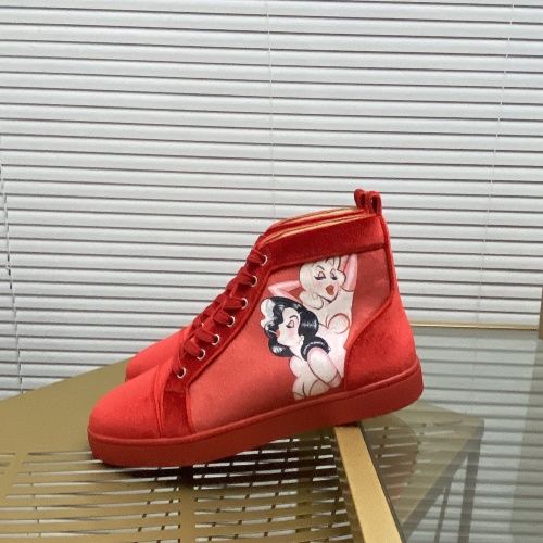 Replica Christian Louboutin High Tops Shoes For Men #985723 $96.00 USD for Wholesale