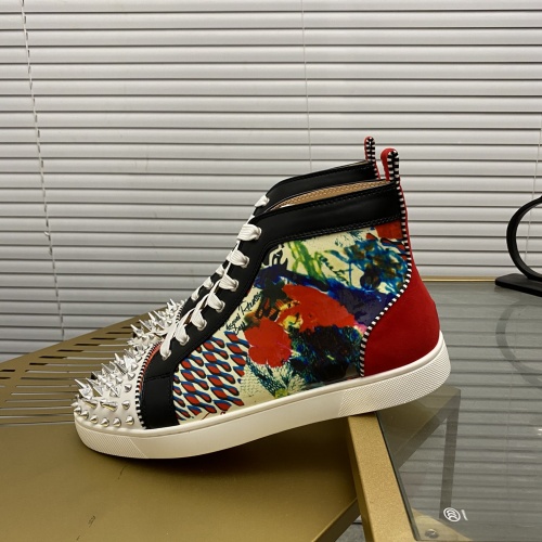 Replica Christian Louboutin High Tops Shoes For Men #985725 $96.00 USD for Wholesale