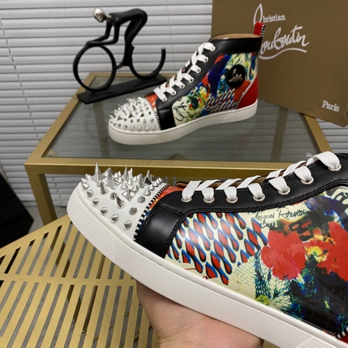 Replica Christian Louboutin High Tops Shoes For Men #985725 $96.00 USD for Wholesale