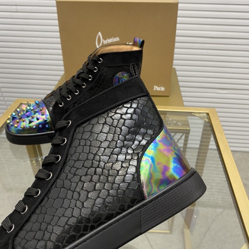 Replica Christian Louboutin High Tops Shoes For Men #985729 $100.00 USD for Wholesale