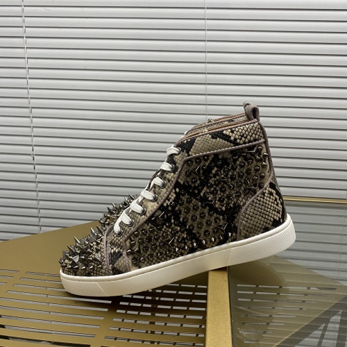 Replica Christian Louboutin High Tops Shoes For Men #985731 $102.00 USD for Wholesale