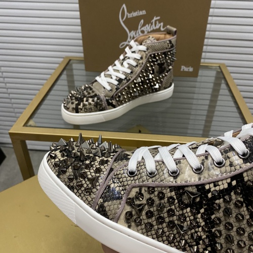 Replica Christian Louboutin High Tops Shoes For Men #985731 $102.00 USD for Wholesale