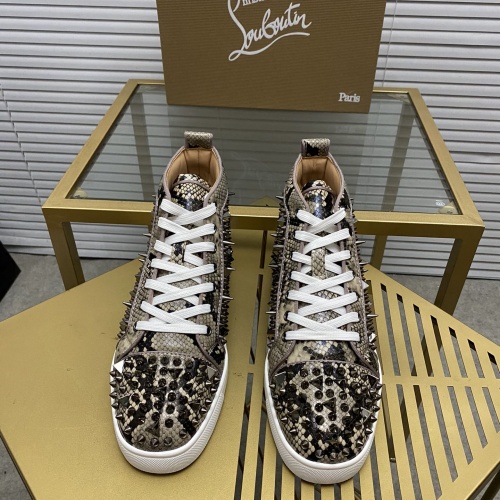 Replica Christian Louboutin High Tops Shoes For Women #985732 $102.00 USD for Wholesale