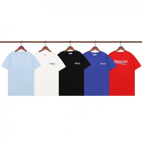 Replica Balenciaga T-Shirts Short Sleeved For Unisex #985812 $24.00 USD for Wholesale